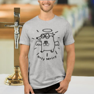 Triblenda ¡Santo Moly   Camiseta de ilustración divertida de