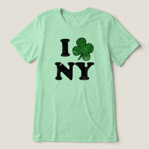 Triblenda Shamrock NY, Camiseta Graciosa del Día de San Patr