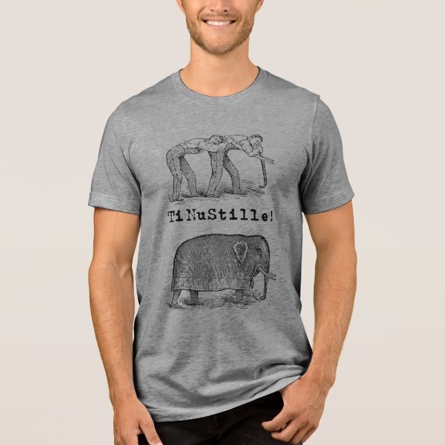 Triblenda "shhh..." camiseta gris (Anverso)