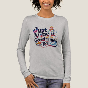 Triblenda Simplemente Vívelo – Café y Relájate Camiseta Mang