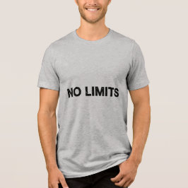 Triblenda SIN LÍMITES – Camiseta con mayúsculas expresivas y