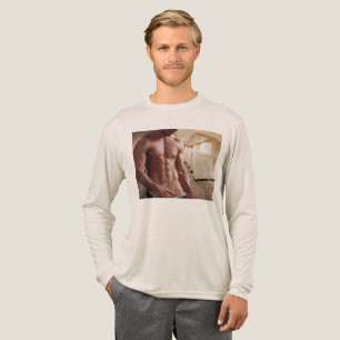 Triblenda SlipperyJoe hombre musculoso sin camiseta seis paq
