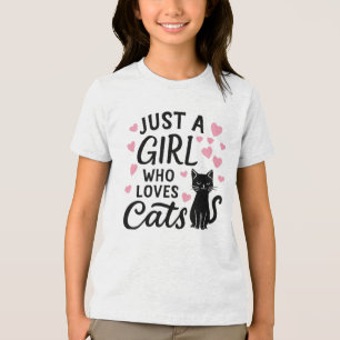 Triblenda Solo un Chica que ama la camiseta de los niños de 