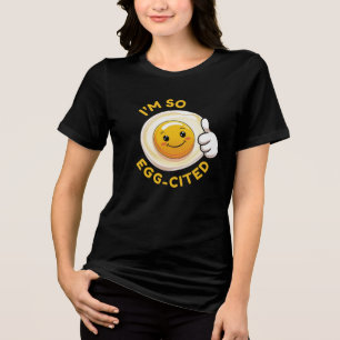 Triblenda ¡Soy Soo Huevo-Cita! Camiseta divertida de huevo d