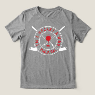 Triblenda Soy una camiseta de hockey y vino como gal