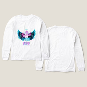 Triblenda Su Espíritu Es Libre Alas De Ángel Neón Camiseta T