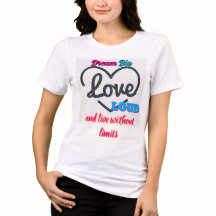 "Sueña Grande, Ama Fuerte" Camiseta Tri-Mecla para