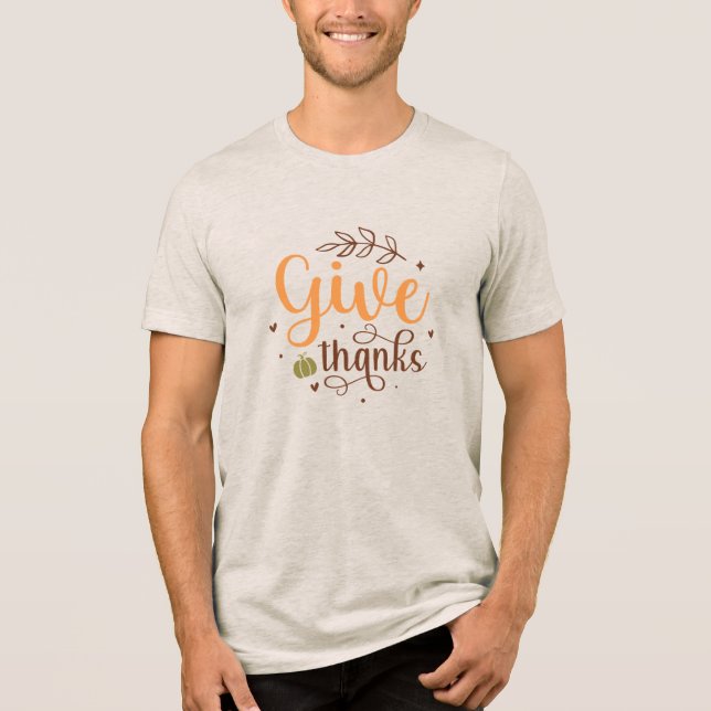 Triblenda Tangente camiseta de los hombres del Día de Acción (Anverso)