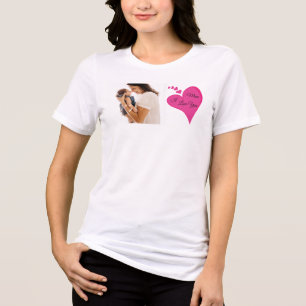 Triblenda Te amo mamá Valentines camiseta de regalo