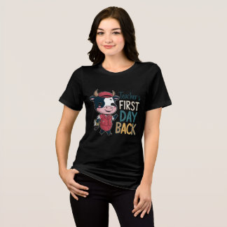 Triblenda Teacher en llamas vuelve a la escuela camiseta de