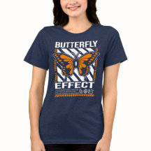 Teoría del caos por efecto mariposa camiseta
