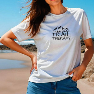 Triblenda Terapia de Sendero Minimalista Camiseta de Senderi