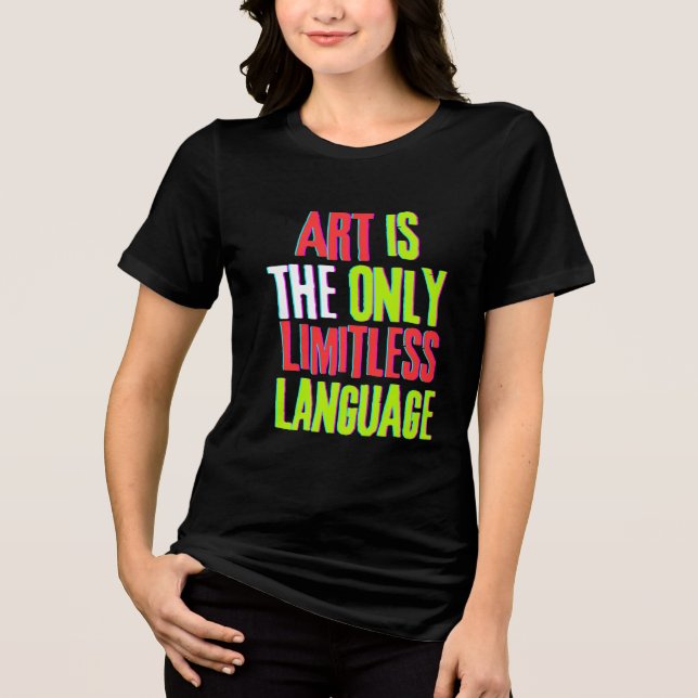 TRIBLENDA TEXTO DISEÑADO EN CAMISETA (Anverso)