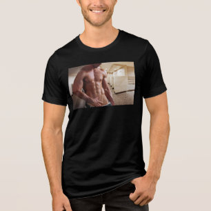 Triblenda Torso de hombre musculoso sin camiseta de Slippery