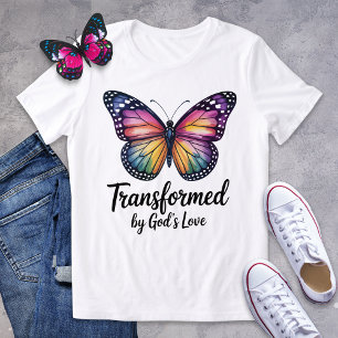 Triblenda Transformado por la camiseta de mariposa de amor d