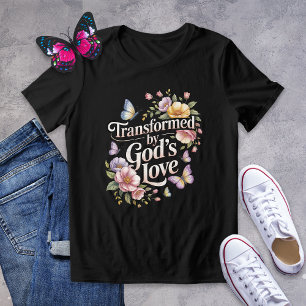 Triblenda Transformado por la camiseta de mariposa floral de