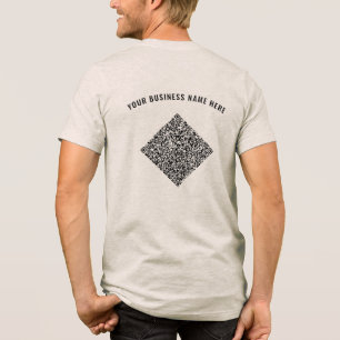 Triblenda Tu camiseta de código QR personalizada con texto P