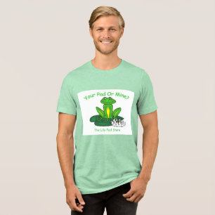 Triblenda Tu Casa o la Mía - Camiseta Verde Claro para Hombr