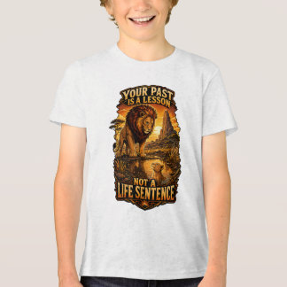 Triblenda Tu pasado es una lección Camiseta Motivacional par