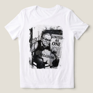 Triblenda Unidos como uno - Camiseta de arte blanco y negro 