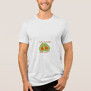 Triblenda Vamos a Avocuddle Camiseta de Pareja de Aguacate L