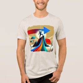 Triblenda Vibes urbanas - Camiseta abstracta inspirada en el