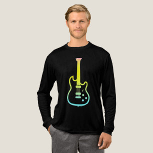 Triblenda Vibraciones de Guitarra Retro Neon – Camiseta de G