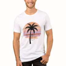 Vibraciones de la playa al atardecer – Camiseta de