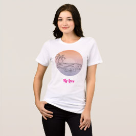 Triblenda Vibraciones de la playa al atardecer – Camiseta mi