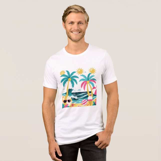 Triblenda Vibraciones de Verano Únicamente – Camiseta Colori (Anverso Completo)