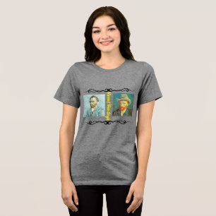 Triblenda Vincent Van Gogh - retratos de camiseta