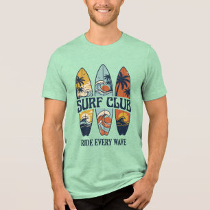 Triblenda Vintage Surf Club   Camiseta de Surf