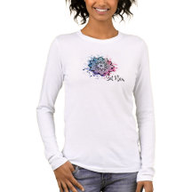 Watercolor Mandalia Sat Nam Camiseta