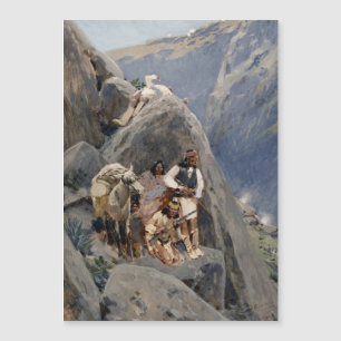 Tribu apache luchando contra guerras indias nortea