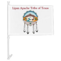 Tribu de Lipan Apache de la bandera blanca del