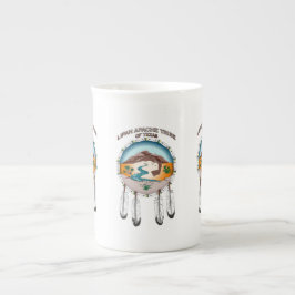 Tribu de Lipan Apache de la taza de la porcelana