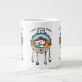 Tribu de Lipan Apache taza enorme blanca de 20