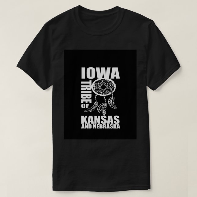 Tribu Iowa de Kansas y camiseta gráfica de Nebrask (Diseño del anverso)