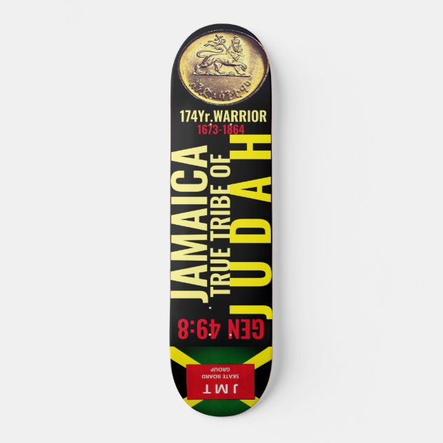 TRIBU JAMAICA DE JUDAH-GEN 49 8 Skateboard (Anverso)