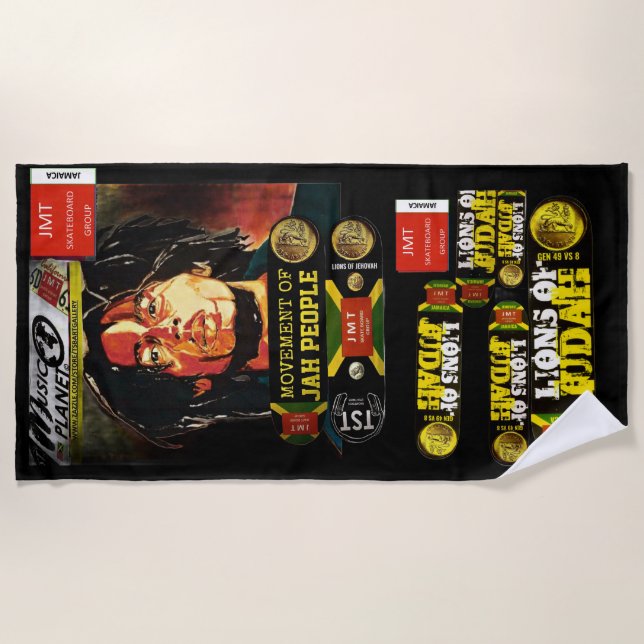 TRIBU JAMAICA DE LA Toalla de Playa JUDAH (Anverso)