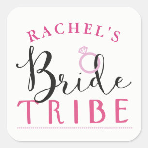 Tribu nupcial Pegatinas de ducha de novias Bachelo