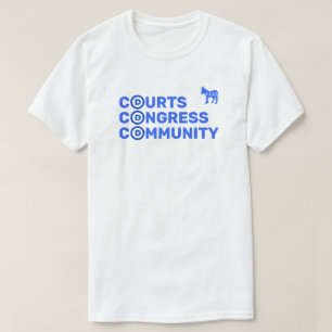 Tribunales, Congreso, camiseta comunitaria