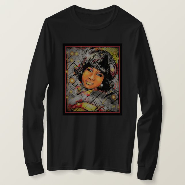 Tributo a la Reina de la camiseta Soul (Anverso del diseño)