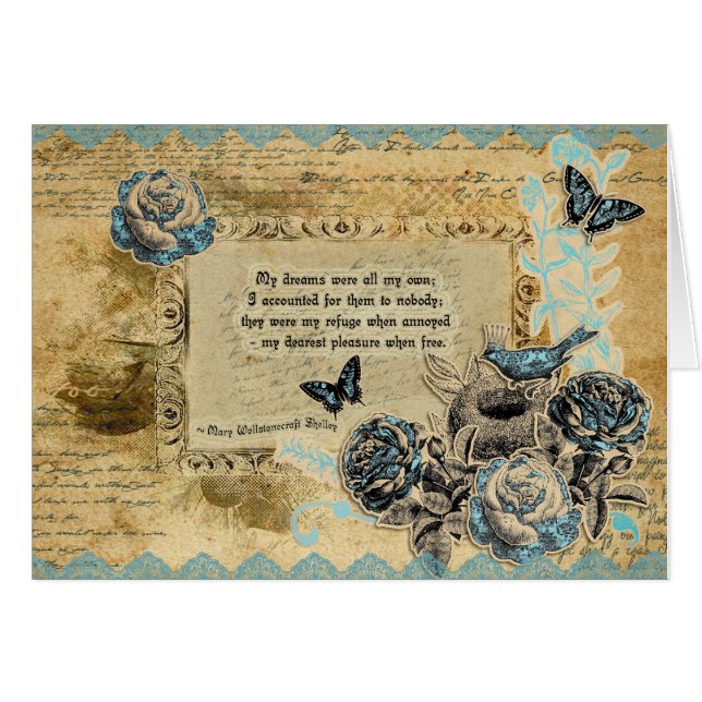 Tributo a Shelley - Tarjeta de nota de Personaliza (Anverso (Horizontal))