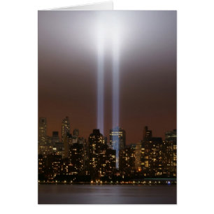 Tributo del World Trade Center en luz en Nueva