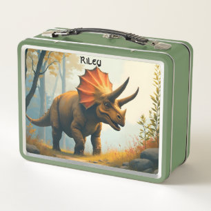 Triceratops en un niño forestal