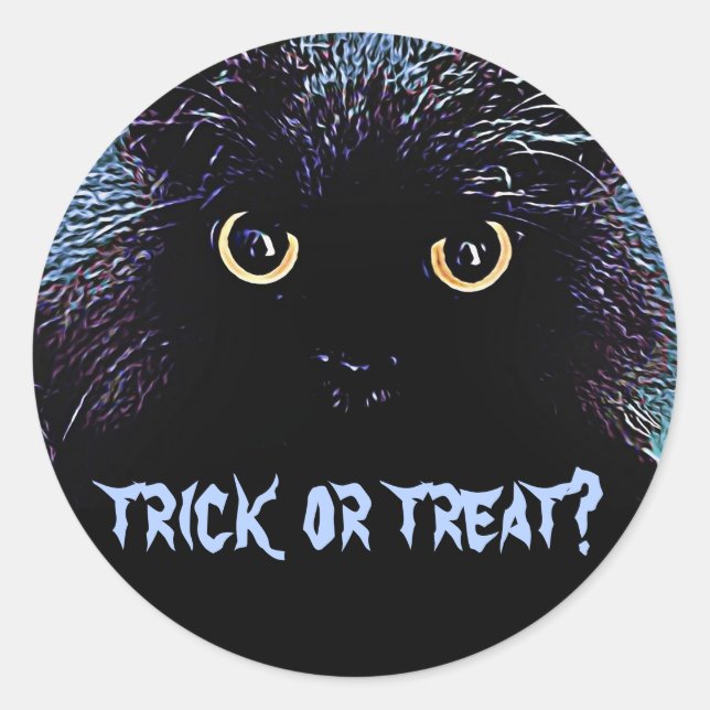 Trick de gato negro o Pegatinas de tratamiento (Anverso)