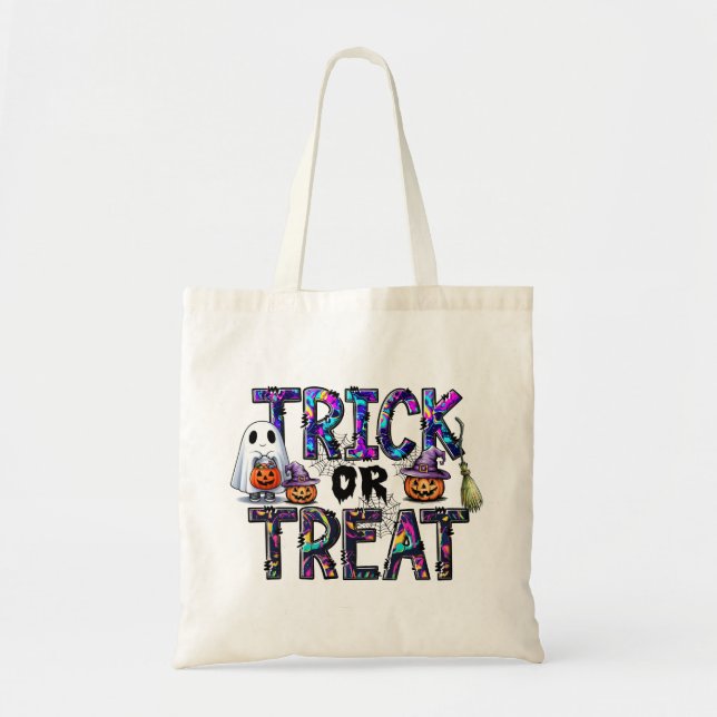 Trick de Halloween o bolso de tratamiento (Frente)