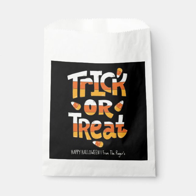 Trick de Halloween o trates bolsas de dulces (Anverso)