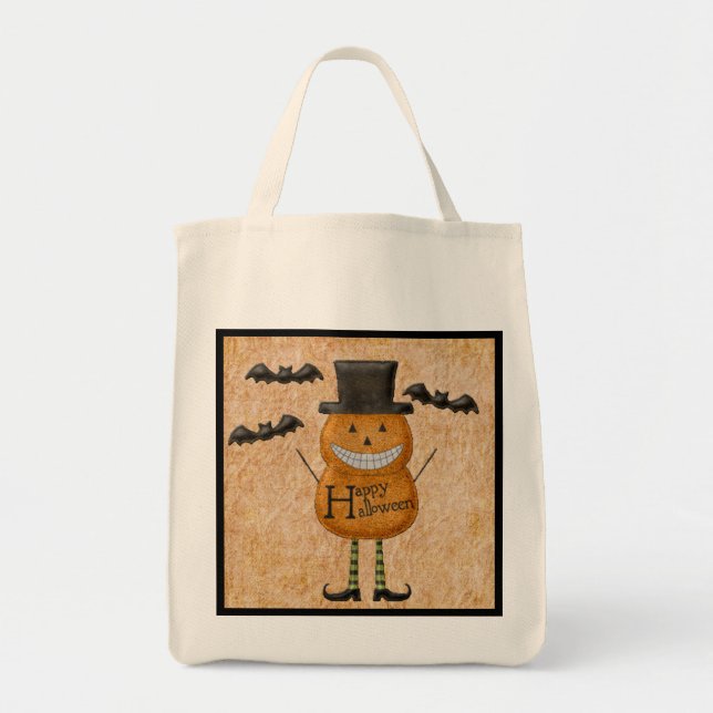 Trick de hombre de calabaza o bolsa de tratamiento (Frente)